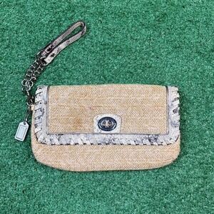 Coach Straw Wristlet Clutch – Y2K Summer Boho